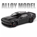 Uus 1:24 Dodge Challenger SRT Sulamauto Mudel Die-cast Metallist Sportauto S&otilde;idukimudel Kogutav Simulatsioon Heli ja Valgus Laste M&auml;nguasi Poisi Kingitus must