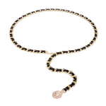 Saadaval Four Seasons Uus v&ouml;&ouml; naiste nahast mood Mitmek&uuml;lgne teksap&uuml;ksid v&ouml;&ouml;kaunistus seeliku, &uuml;likonna, kampsuni v&ouml;&ouml;kohaga 107*1.1cm