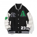 Meeste jope kevad- ja s&uuml;gisese v&auml;lisr&otilde;ivaste pesapallikrae riided vabaaja jope meeste L must