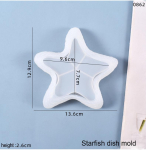 3D Merit&auml;hega Alus Silikoonvorm DIY Pentagramm Ehtehoidik Aluse Vormid Kips Betoon Vaik Plaat Valuvorm Kodu Dekoratsioon t&auml;ht