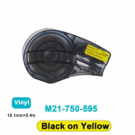 1PK M21-375-595/M21-750-430/M21-750-7425 Must valgel &Uuml;hilduv BRADY BMP21 PLUS k&auml;eshoitav etiketiprinter iselamineeruv vin&uuml;&uuml;l