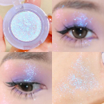 Kartuli tekstuuriga Glitter lauv&auml;rvipalett Pearlescent Diamond Monochrome Highlighter puuder Brighten Shiny Eyes Meik Kosmeetika