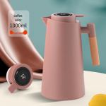 Suure mahutavusega klaasvooderdis, surunupuga isoleeritud veekeetja majapidamises kasutamiseks warm type, 1000ml pruun
