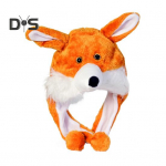 Lastele m&otilde;eldud pl&uuml;&uuml;sis loomam&uuml;ts k&otilde;rvaklappidega Multifilm K&uuml;&uuml;liku/konna/pardi cosplay-m&uuml;ts Talvine soe peakate Halloweeni j&otilde;uludeks One Size B