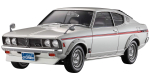 Hasegawa Mitsubishi Galant GTO 2000GSR spoileri plastikmudel 20475 1/24 l&otilde;uga gray