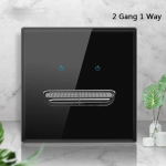 Mustast karastatud klaasist seina l&uuml;lituspaneel LED 1-4Gang Retro l&uuml;litusvalgusti l&uuml;liti EL &Uuml;hendkuningriigi standardid 2USB pistikupesad, Euroopa 16A pistikupesa