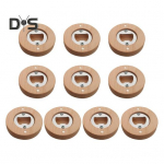 10 tk bambusest pudeliavaja magnetid 2,4x2,4 k&uuml;lmkapi magnetriba kaunistus &otilde;lleavaja multifunktsionaalne k&ouml;&ouml;git&ouml;&ouml;riist k&uuml;lmiku kleebis 10 pcs