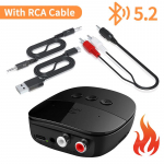 Bluetoothi ​​helivastuv&otilde;tja RCA 3,5 mm AUX USB stereo NFC juhtmevaba adapter U-ketas/TF-kaart koos mikrofoniga autokomplekti k&otilde;lari v&otilde;imendi jaoks With RCA Edition