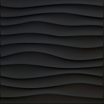 12 tk 30x30cm 3D tekstuuriga PVC seinapaneelid Veekindel paneel k&ouml;&ouml;ki, elutuppa, vannituppa, koridori, kontorisse, koju, &uuml;hiselamusse dekoratsiooniks 12pcs must