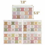 5-leheline piibli indekskleebis, j&auml;rjehoidjakleebised, kergesti loetavad piibliraamatu vahelehed, suures kirjas lamineeritud piiblivahelehed &otilde;ppelugemiseks