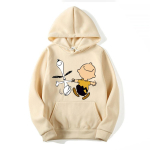 2024 Snoopy ja Charlie Brown Joonisfilm Anime Naiste Pusa Kevad S&uuml;gis Meeste Kapuutsikas 2024 Mood Paaride Dressipluus R&otilde;ivad Topid M beež