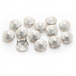 Clous rivet rond &agrave; 4 griffes Spiral Argent &oslash;8 - Graine cr&eacute;ative Argent&eacute;
