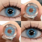 EYESHARE New Colored Contact Lenses for Eyes 1 Pair Soft Natural Brown Gray Pupils, Beauty Cosmetics, Used for 6 Months