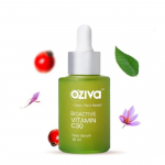 OZiva Vitamin C30 Face Serum For Men & Women | With Pure Bioactive Vitamin C | All Skin Types | Contains Saffron, Kakadu Plum | Skin Radiance, 30 ml