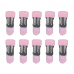 10 tk/komplekt Tugevad multifunktsionaalsed mini-kahepealised pesul&otilde;ksud kuivatusklambrid Loomingulised libisemiskindlad v&auml;ikesed kotiklambrid toidu jaoks One Size roosa