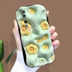 Armas koomiksimustriga kreemjas tekstuuriga korpus Lainelise servaga pehme silikoonkaanega telefoni&uuml;mbris Huawei Honor Infinix Tecno iPhone'i jaoks Honor 20 valge