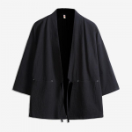 Meeste Jaapani stiilis Hanfu Kimono kardigan taoistliku disaini ja p&auml;ikesekaitsega, sulgedest kootud, kolmveerandvarrukatega 2XL (Under 72.5kg)