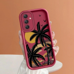 Pehme silikoonist ruudukujulise redeliga printimismustriga telefoni korpus T&auml;iskaanega kaamera p&otilde;rutuskindel kaitse kummist &uuml;mbris Samsungile Samsung M31 must