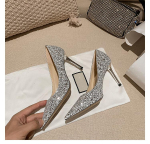 2024 Mood Kevad Uus S&uuml;gis Naine 9CM/7CM K&otilde;rged Kontsad H&otilde;bedased Pulmakingad Stiletto Terava Ninaga Peale Libistatavad PU S&auml;delusega Luksuslikud Daamid 36