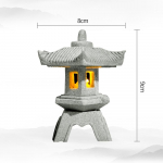 Minipagoodlaterna valguse aiakuju mikromaastiku akvaarium Zeni &otilde;ue akvaarium Bonsai Zen Gardeni kodu v&auml;likaunistused