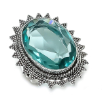 Green Amethyst Gemstone Handmade 925 Sterling Silver Jewelry Ring Size 9 z5z77