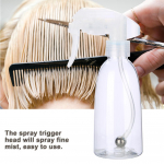 Korduvt&auml;idetav plastist juuksuri pihustipudel veepihusti salongi juuksuri t&ouml;&ouml;riist (Valge) valge