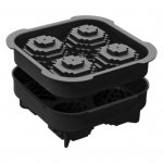 Suur j&auml;&auml;pallivorm silikoonist l&otilde;busate kujunditega j&auml;&auml;sf&auml;&auml;ri alus viski, kokteilide, burboni jahutamiseks, kergesti vabastatav j&auml;&auml;sf&auml;&auml;ri valmistaja taevasinine v&auml;rv