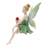 Lilledehaldjas Figuur V&auml;rvitud Istuv Haldjas Kuju Aiahaldjas Skulptuur Sise- V&auml;listingimustes Istutuskasti Bonsai Kaunistus B