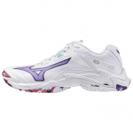 Mizuno Wave Lightning Z8 Valge Lilla Indigo Naiste Tennised Camellia-Rose V1GC240020 42.5