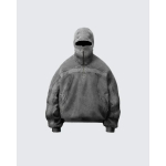 RogueWave Klassikaline Balaklavaga Huppar Meestele Pesitud Hall Ninja Pullover Huppar Hip Hop Spleissing Y2k Vintage Talvine Streetwear Paaris Topp M hall