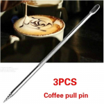 3TK K&ouml;&ouml;gi Majapidamis Kohvit&ouml;&ouml;riistad K&auml;ep&auml;rane Roostevaba Teras Barista Cappuccino Latte Espresso Kaunistuspliiats Kunst Kohviku T&ouml;&ouml;riistad 3pcs