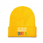 Lubage mul olla t&auml;iuslikult Queer Gay Pun LGBT Lesbid Gay Biseksuaalid Transsoolised kootud m&uuml;ts naistele Unisex Beanid Talvem&uuml;tsid Melon Cap One Size