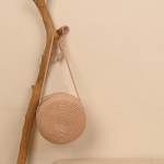 Moodsad &uuml;mmargused &otilde;lgkotid naistele Suvine kootud rannakott K&auml;sitsi valmistatud Crossbody &otilde;lakott Bohemia Messenger Bag K&auml;ekott 16.5x8x16.5cm roosa