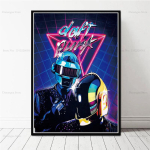 Abstraktne Daft Punk DJ Muusika T&auml;ht Kunstiteos Legend Moodne Plakati Prindid Seinakunst L&otilde;uendimaal Pilt Foto Kingitus Tuba Kodu Dekoor 20x30cm no frame