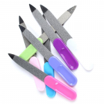 2 tk Kahepoolne roostevabast terasest metallist k&uuml;&uuml;nekunsti viil manik&uuml;&uuml;ri pedik&uuml;&uuml;ri t&ouml;&ouml;riist 9cm