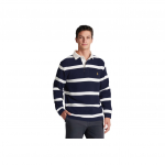 Polo Ralph Lauren Kevad/Suvi 24 Triibuline Hobuse logo Tikitud Pikkade varrukatega Polo S&auml;rk Meeste topid Tumesinine MNPOKNI16820460-410 XL