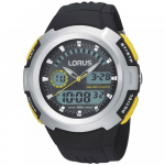Lorus R2323DX9 Meeste k&auml;ekell musta silikoonrihmaga must