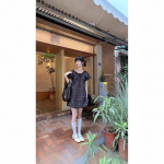 Magus ruuduline puhvvarrukatega volangidega kleit &ndash; Naiste suvine petite nukulik stiil M