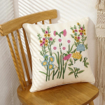 Ameerika tikitud padi pastoraalne puuvillane tikitud nimmepadi diivanile elutuppa padjaplett ilma t&auml;idiseta eemaldatav pestav pillowcase + pillow core