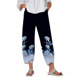 P&uuml;ksid naistele Suvised vabaaja laia s&auml;&auml;rega elastsed v&ouml;&ouml;p&uuml;ksid taskutega XXL