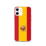 Coque pour iPhone - PIXELFORMA - iPhone 12 - Drapeau de l'Espagne - Silikoonist supp - Design l&eacute;ger