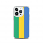Coque iPhone &ndash; Drapeau Gabon &ndash; iPhone 14 Pro &ndash; Souple &ndash; T&auml;ielik kaitse &ndash; Mitmev&auml;rviline