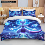 10 suurust Pokemon Mewtwo tr&uuml;kiga voodipesukomplekt multikas anime tekikott tekk padjap&uuml;&uuml;r poisid t&uuml;drukud lapsed t&auml;iskasvanud king suurus kingitus 150x200cm 3pcs