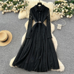 Stiilne vintage &uuml;herealine sisse&otilde;mmeldud v&otilde;rk &otilde;huke elegantne haldjas mood boho suvekleit naiste riided pikk kleit XXL aprikoosi