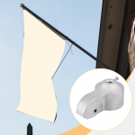 Outdoor Flagpole Truck with Pulley Cast Aluminum Fits 2 inch Standard Poles Repair Parts for Garden