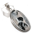 Green Tourmaline Gemstone Handmade 925 Sterling Silver Pendant 2.25 z5a43