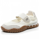 Nahast platvormiga Miu seeria igap&auml;evased Mary Jane kingad kevad 2025 uus &uuml;mmargune nina takjakinnitusega spordi- ja vabaajajalatsid naistele 37 valge