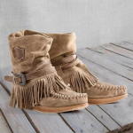 Retro narmastega naiste saapad k&uuml;ljeluku must 2024 talv uus madal soe jalats mugavad &uuml;mara varbaga libisemiskindlad pl&uuml;&uuml;sist poolsaapad 38 khaki