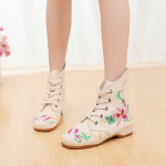 3 v&auml;rvi Mandala vana Pekingi tikitud riidest saapad rahvastiilis ja Oxfordi alus 41