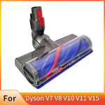 Elektriline p&otilde;rjaharja pea Dyson V7 V8 V10 V11 V15 tolmuimeja tarvikutele rohelise LED-tolmutulega, kiirvabastusega